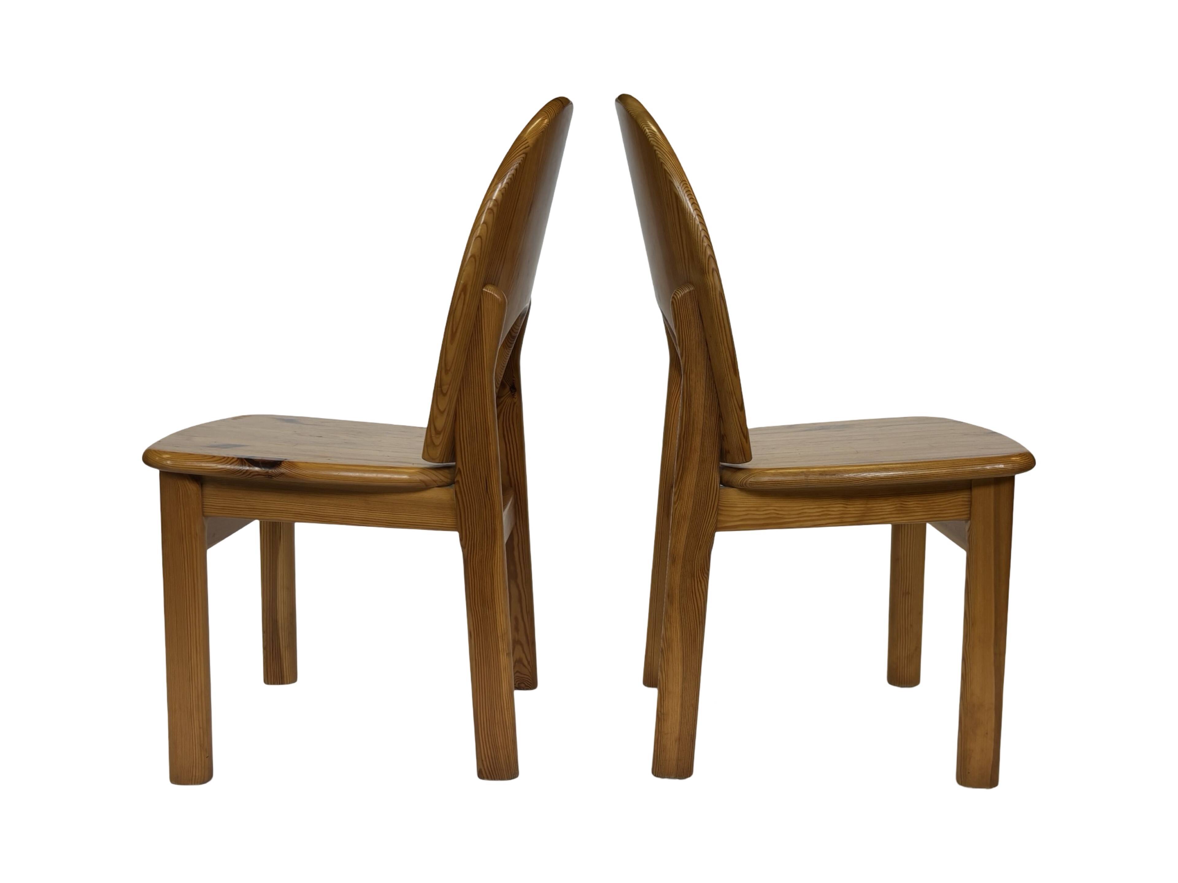 Vintage Rainer Daumiller pine chair minimalist design