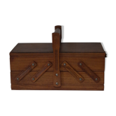Boite à couture en bois vintage