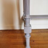 Restored old side table with marble