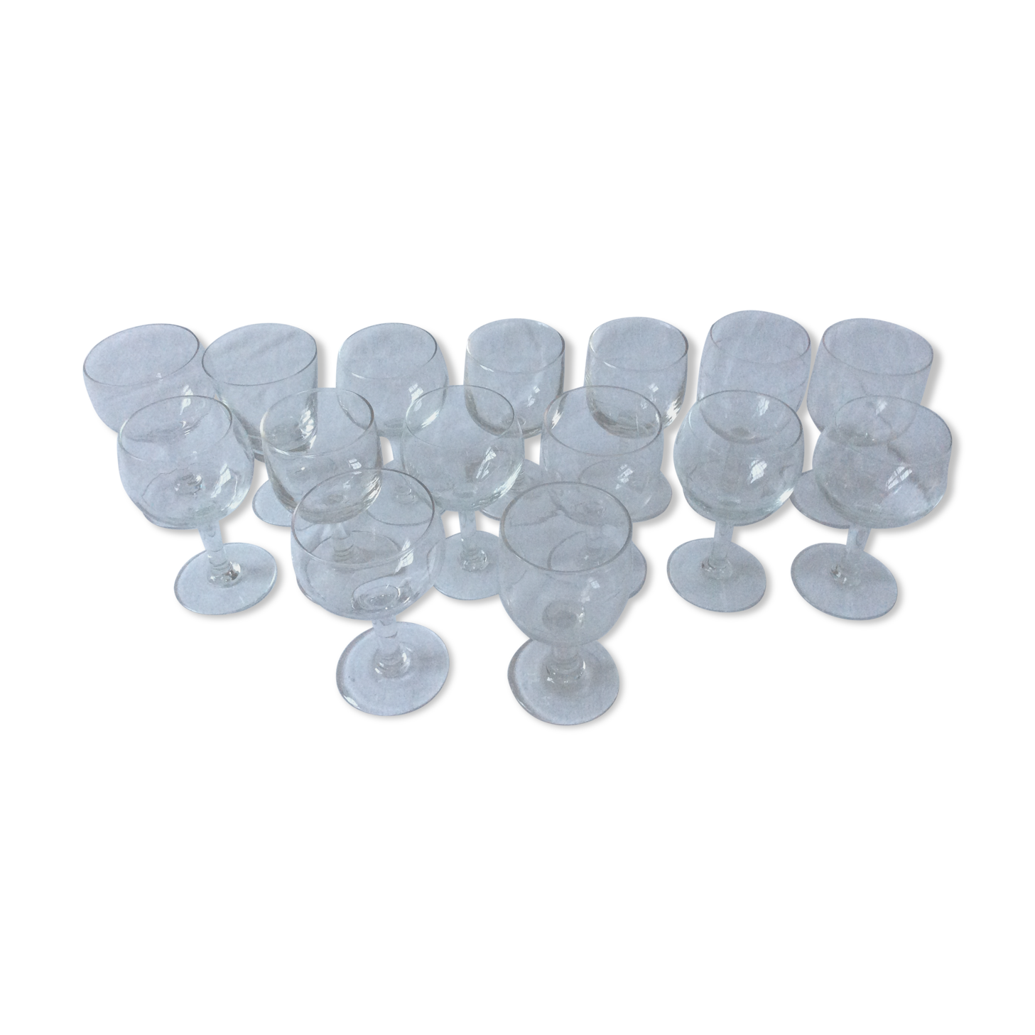 15 mismatched old glasses