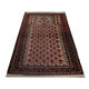 Red cream wool persian balouch rug 98x120cm