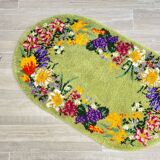 Oval rug from the 70s in pure wool 144x88cm