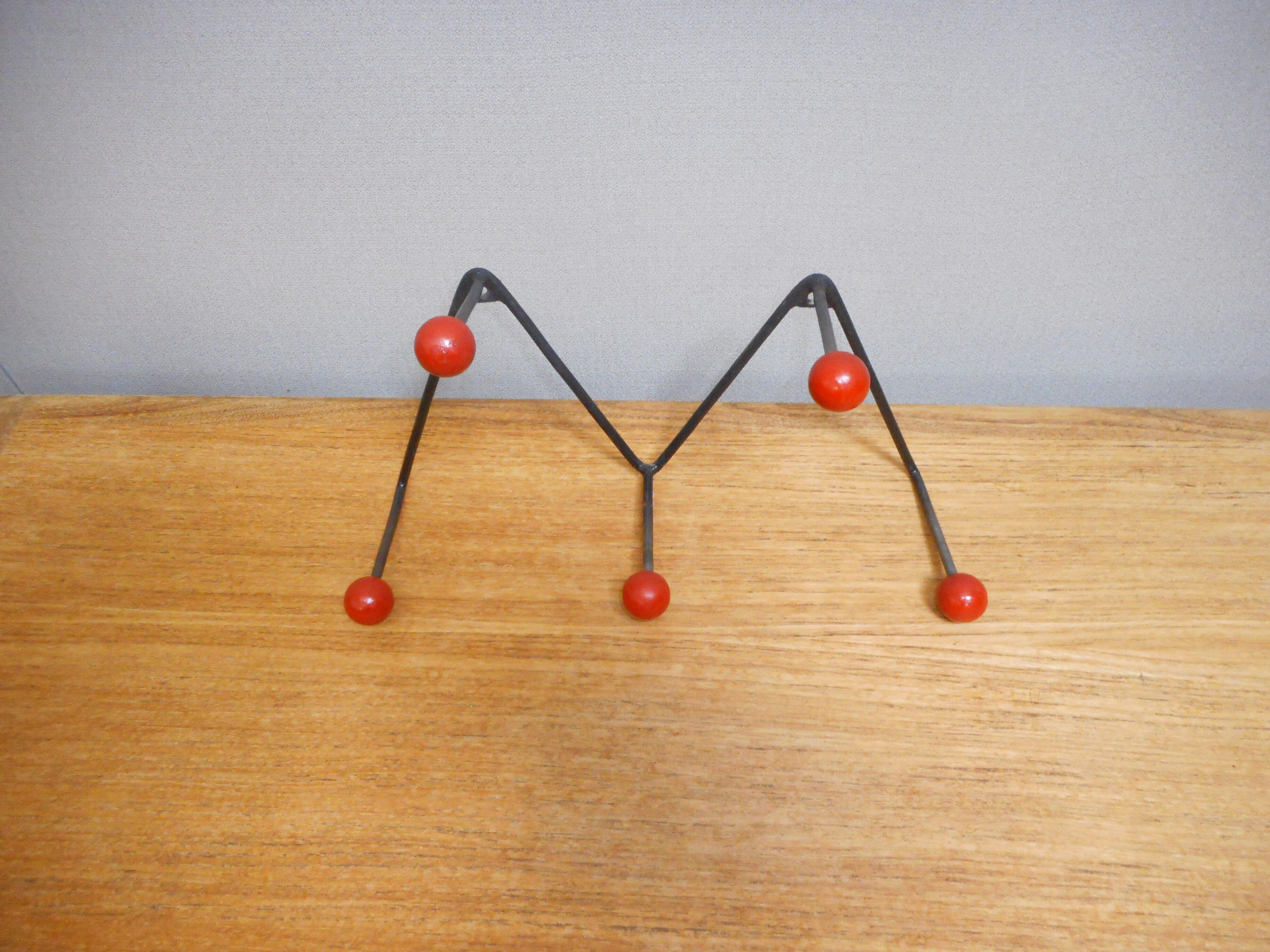 Coat rack in black iron