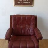 Scandinavian Mid-Century Modern Leather Easy Chairs by Ekornes 1970s.