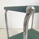 Industrial service metal and imitation leather green