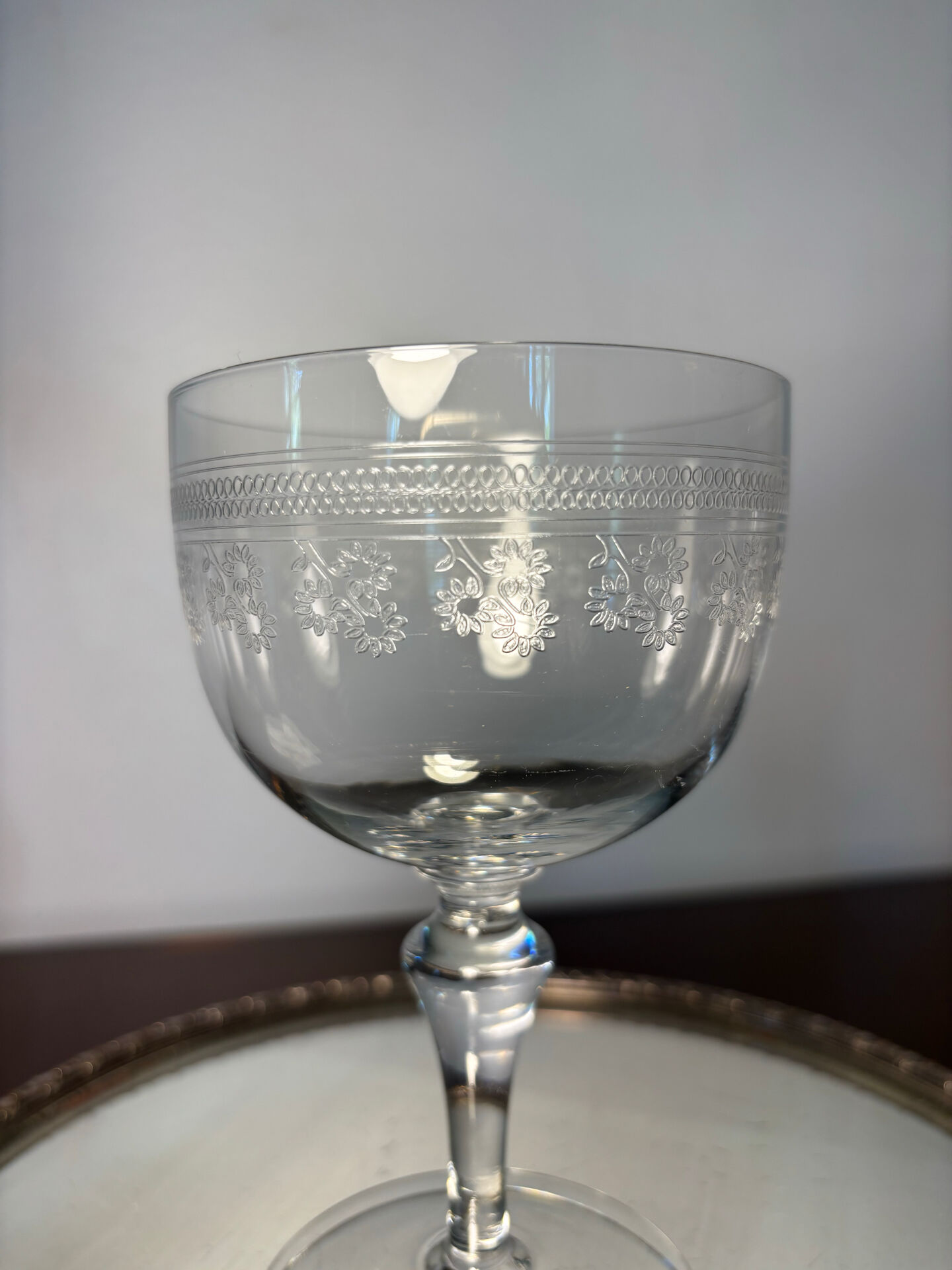 Water glass Baccarat Pompadour model before 1936