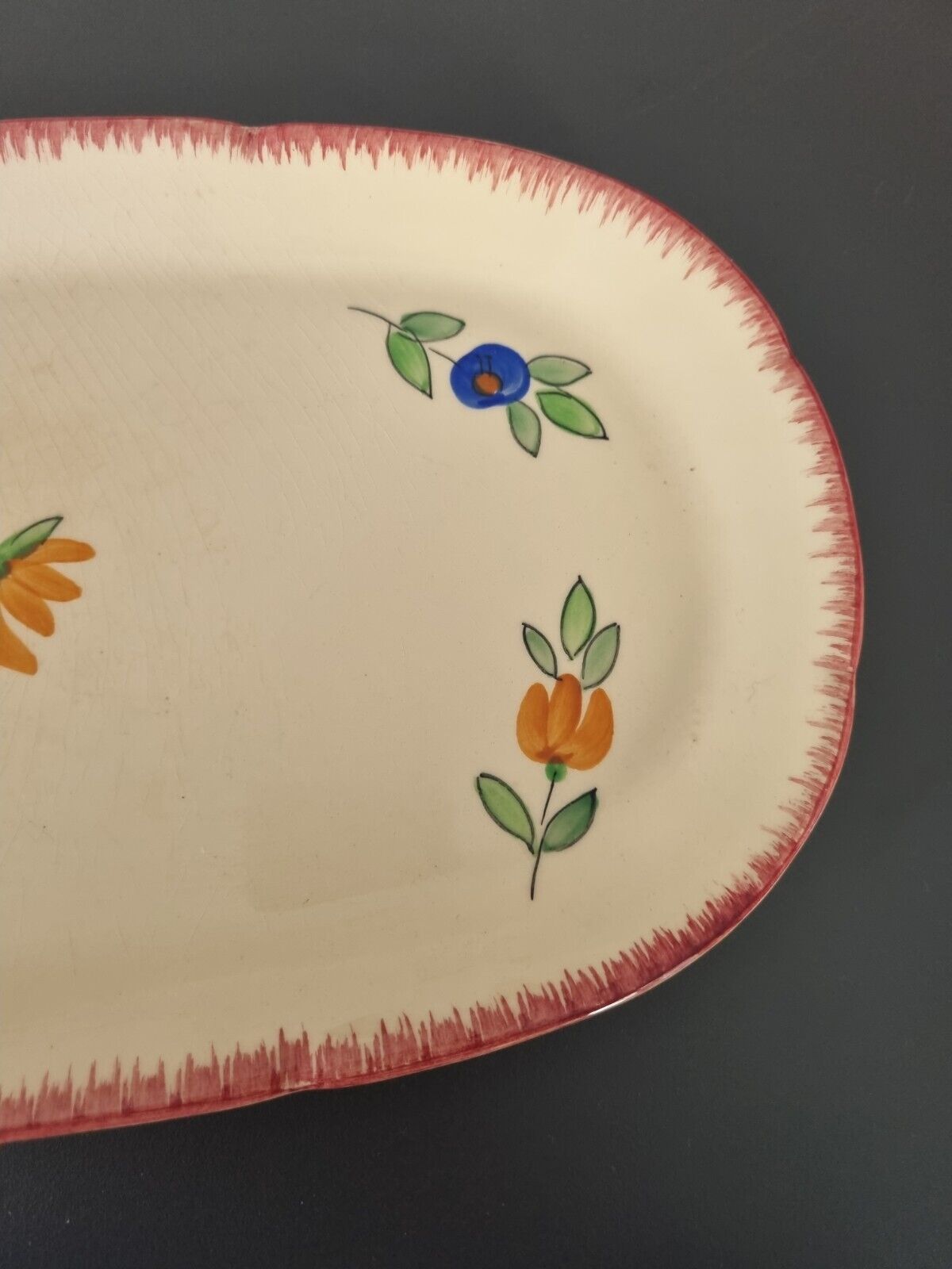 Trianon model cake dish in earthenware from Longchamp