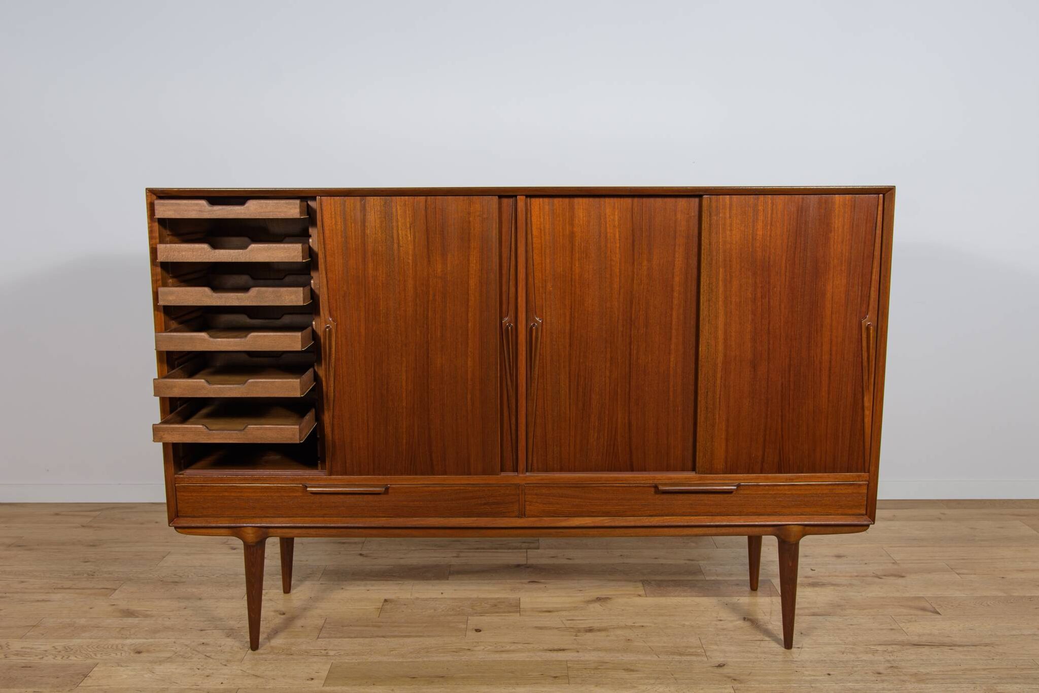 Mid-Century Teak Sideboard Model 13 by G. Omann for Omann Jun, Denmark, 1960s