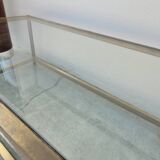 Table basse design en laiton style Jansen - 1970s