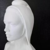 Large bust Marianne H:64cm B. Bardot in plaster