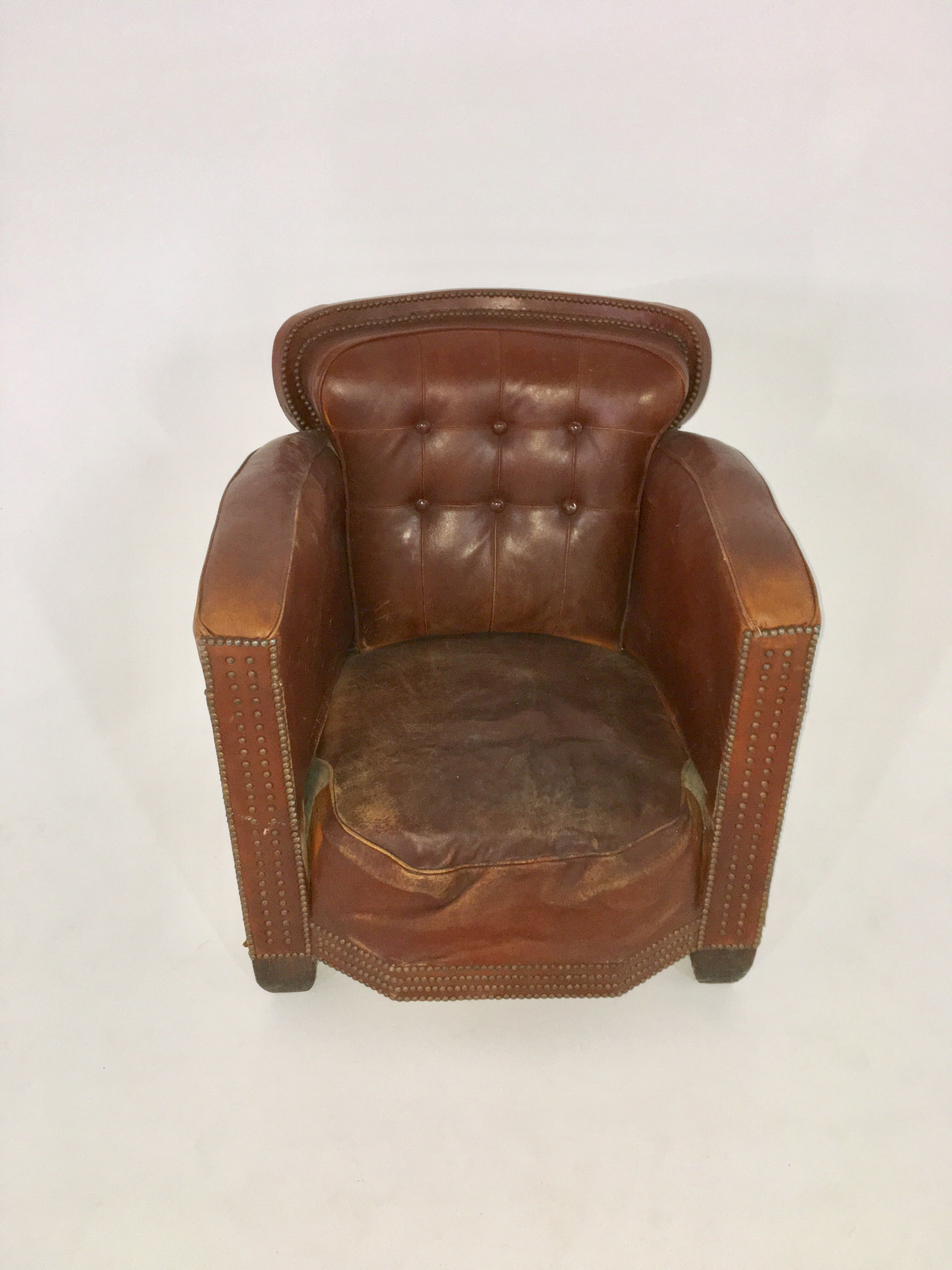 Pretty leather armchair