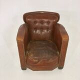 Pretty leather armchair