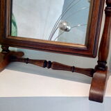 Reclining wood mirror to be laid