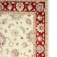 Red Cream Wool Ziegler Rug Handwoven Floral Carpet- 200x282