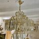 Venini chandelier murano iridescent glass