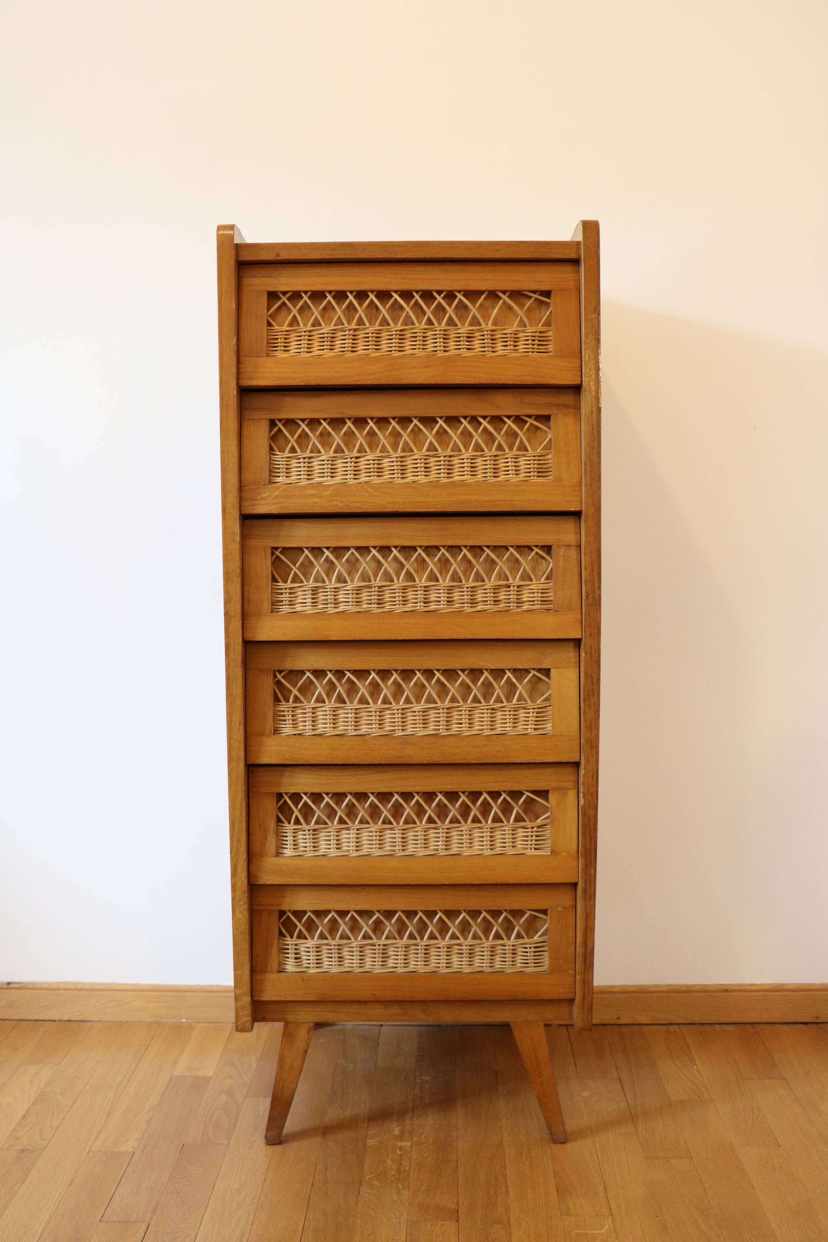 Rattan chiffonier