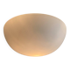 Half moon wall light ceiling light 24 cm matt white 1960 1970 LAMP-7456