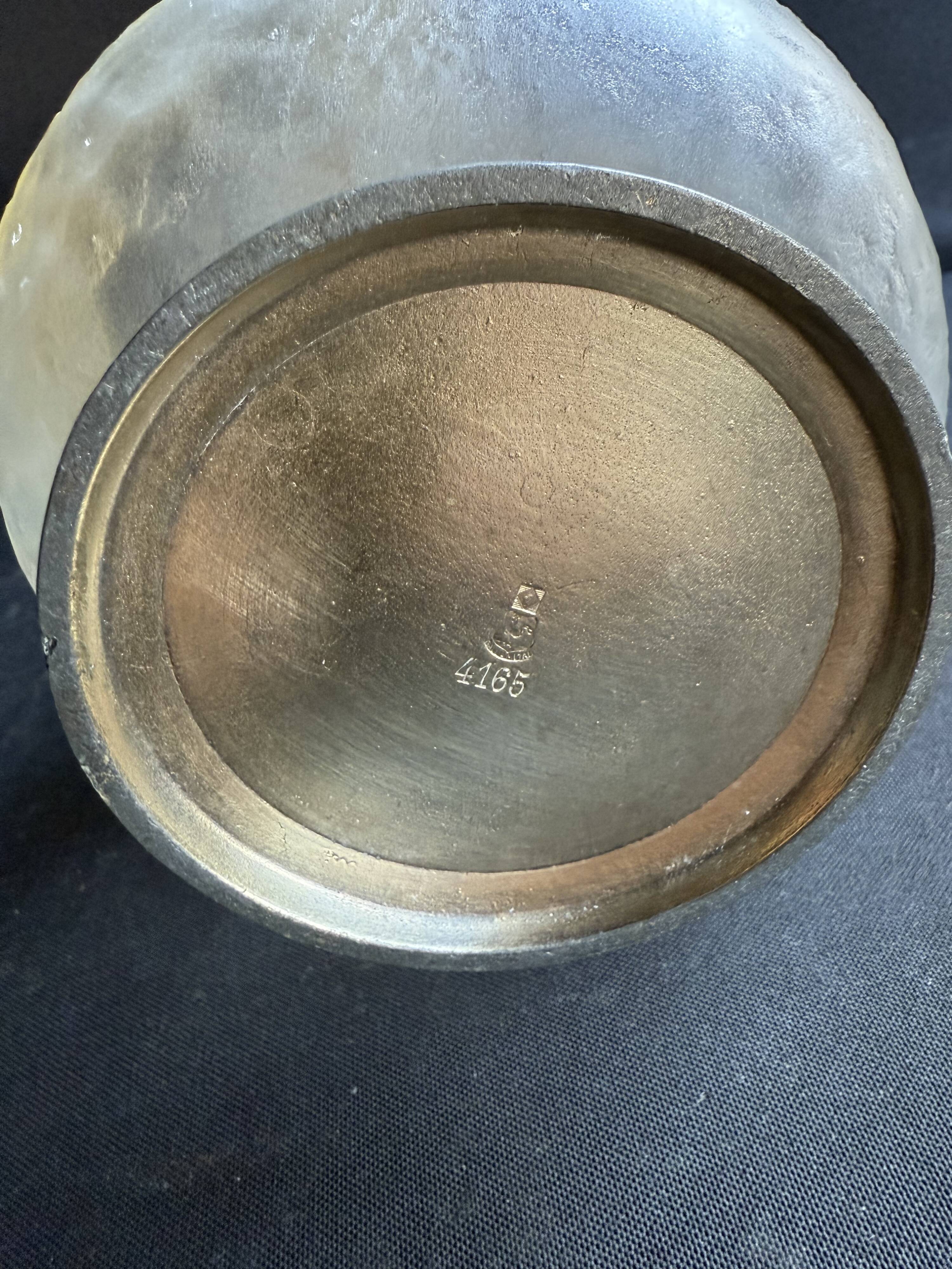 Glass or gold crystal ewer – Gallia Métal Alfénide for Christofle