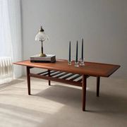 Table basse en teck Grete Jalk Glostrup Møbelfabrik années 1960