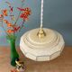 Vintage Art Deco glass pendant light in yellow Clichy.