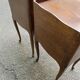 2 Louis XV bedside tables made of curved solid oak with drawers from 1960.