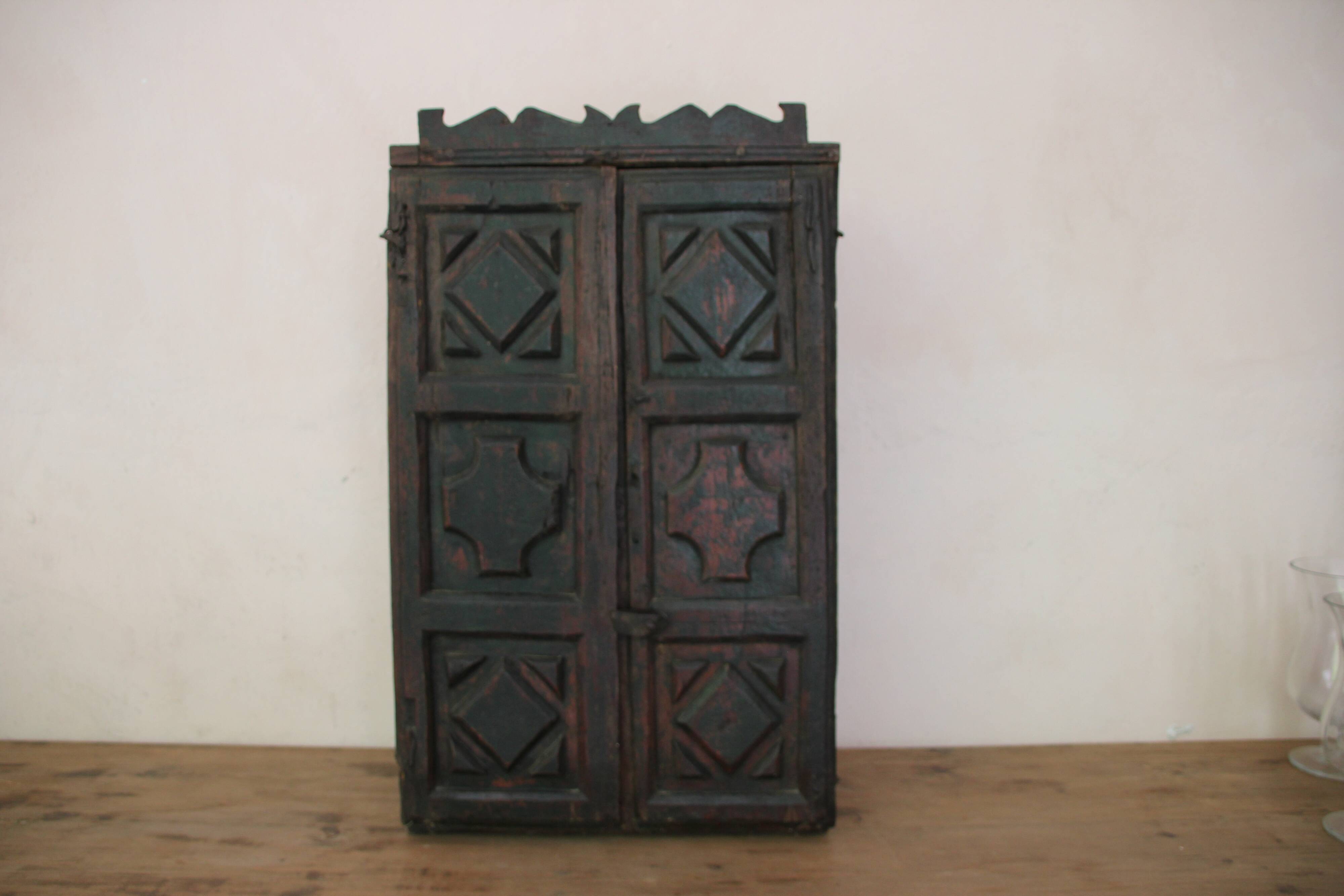 Old wooden wardrobe