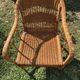 Vintage colonial lounge chair in rattan, pre-1950s.