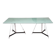 Table tripode italienne / plateau en verre mat / Gabriel Teixidós
