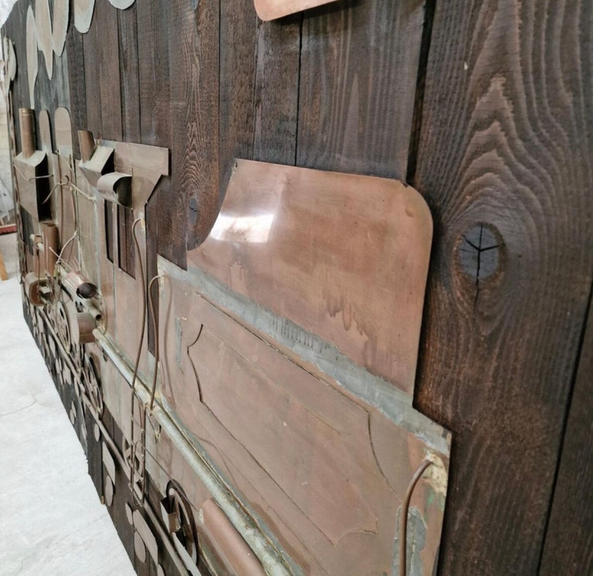 Swiss railway wall panels