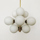Brass Sputnik chandelier by Kaiser Leuchten