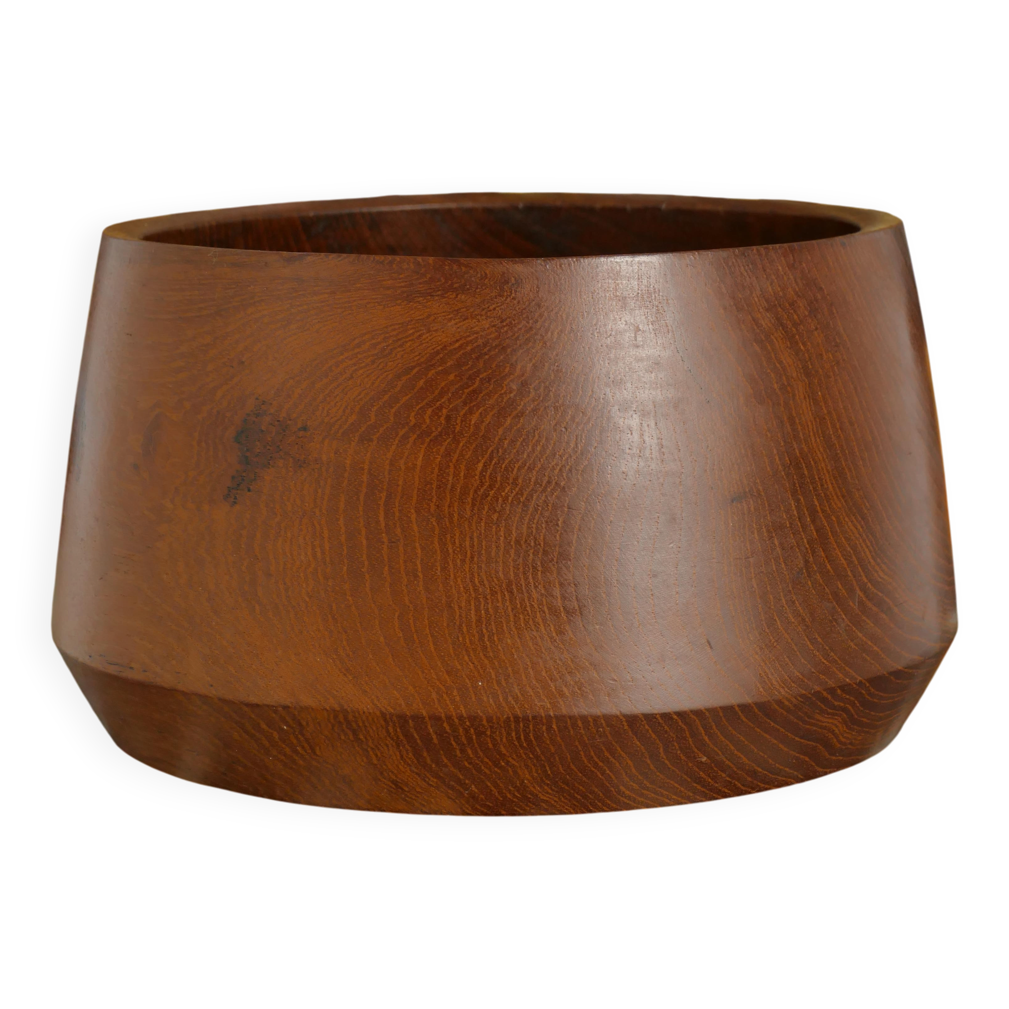 Mid-Century Modern Solid Teak Wood Bowl, Sweden