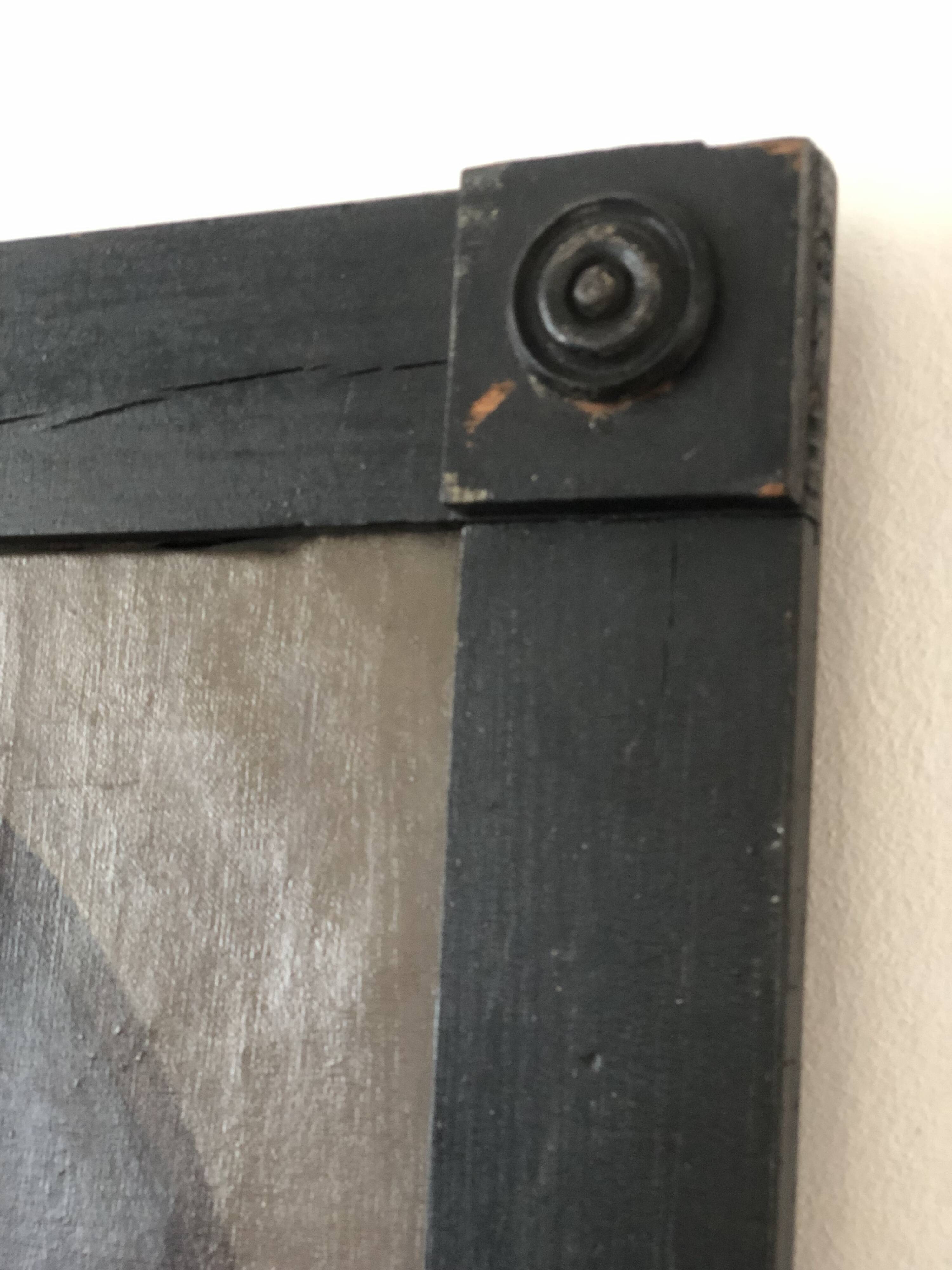 Peinture de portrait militaire antique de grand format d'un baron allemand, 1870