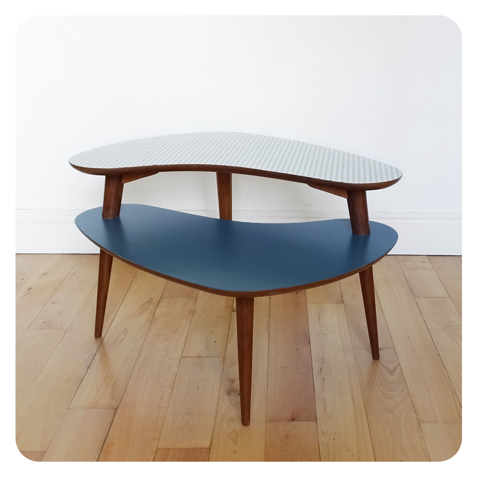 Table basse haricot vintage