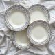 4 deep ironware plates “Colbert” Creil and Montereau