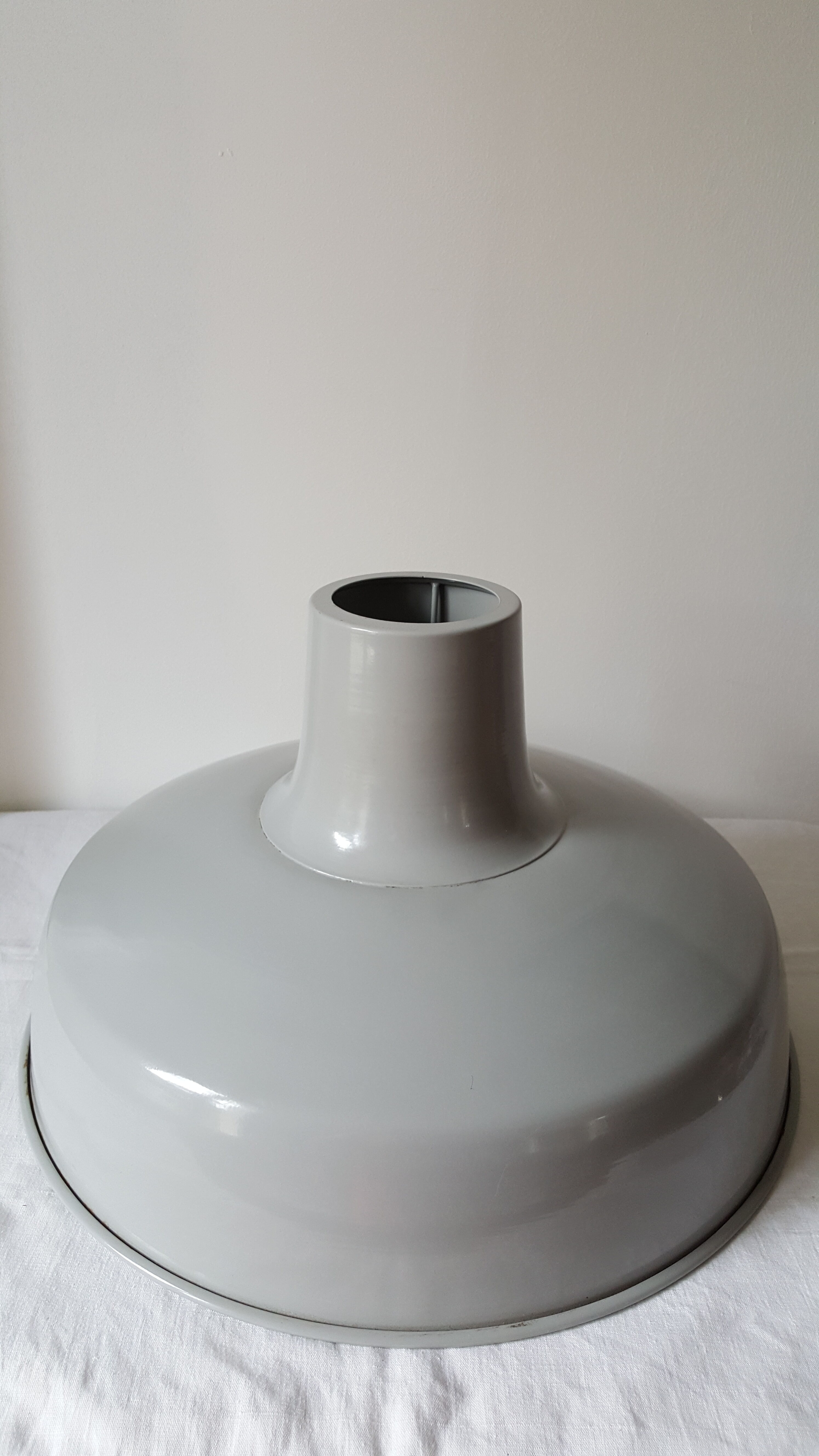 Lampshade suspension vintage industrial grey metal