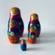 Ancient Matriochka, vintage Russian dolls