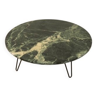 Table basse en marbre Onyx des années 1960, Ø 100 cm
