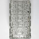 Vintage Clear Pressed Glass Vase Taalari by Tamara Aladin / Finland / 1969