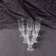 6 crystal champagne flutes from Villeroy and Boch, model Mercury - Height 17.