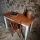 Table de ferme française vintage, années 1950