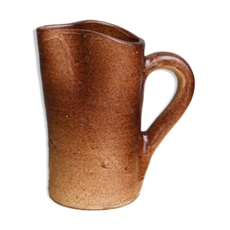 Glazed terracotta pitcher