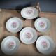 Set 6 plates Amandinoise fleuries