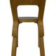 Chaise vintage modèle 65 par Alvar Aalto pour Artek (Linoléum noir)