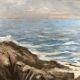 Vintage landscape painting