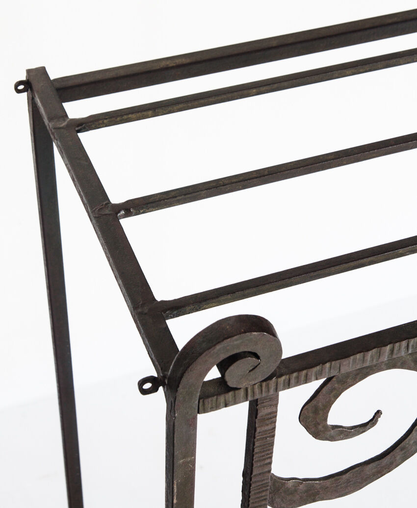 Old wrought iron structure. Vintage, futuristic. Handmade France, 1920