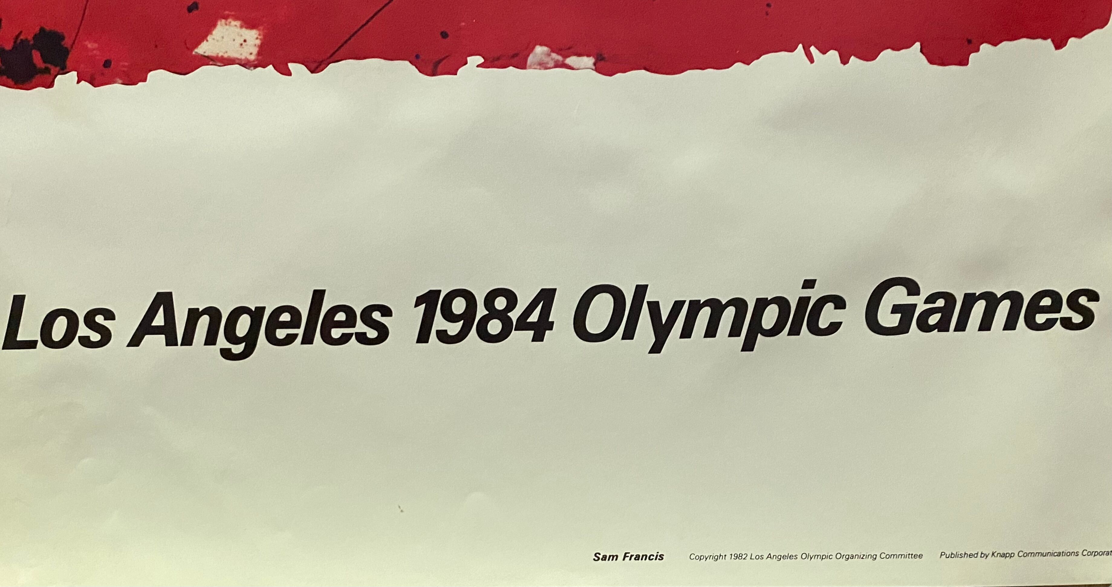 SAM FRANCIS - Los Angeles Olympic Games, 1984 - Poster