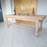 Solid oak farmhouse table