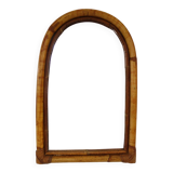 Vintage arch bamboo mirror 62x41cm