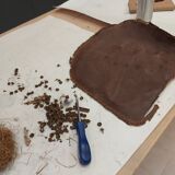 American armchair solid oak and swivel and tilting leather early twentieth fully restored