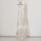 Carved glass decanter